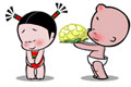 小破孩微动画-情人节，七夕，送玫瑰花不如送菜花！